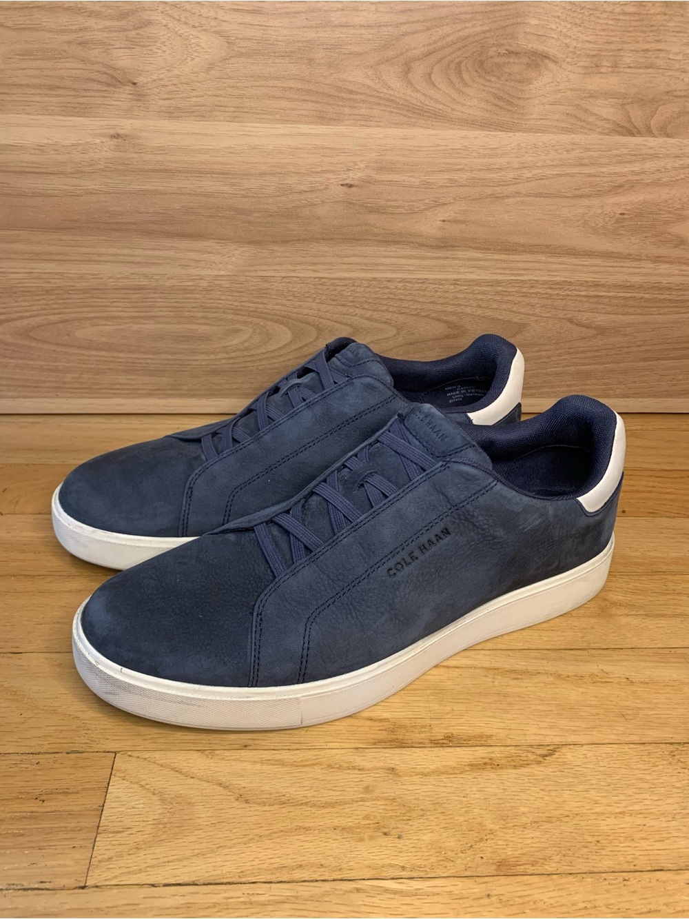 Cole Haan Grandpro Luxe Navy Blue Slip on Sneakers - Size 10